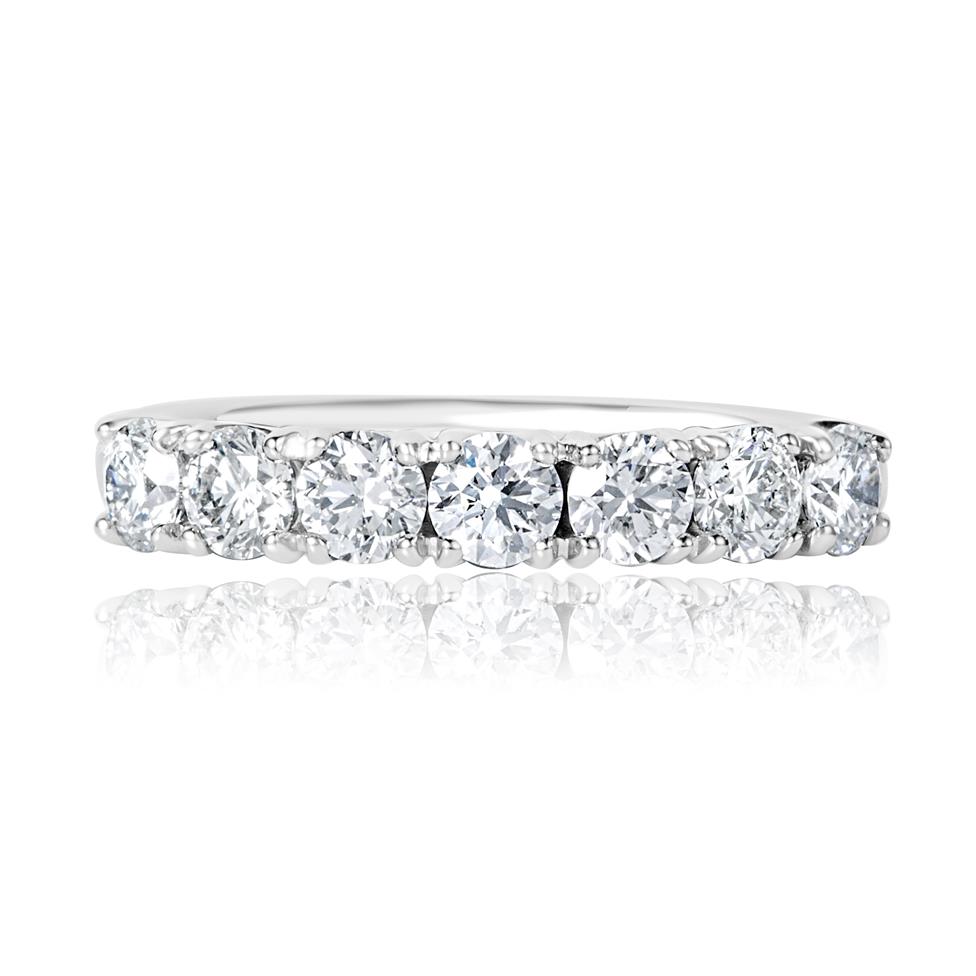 Platinum Diamond Half Eternity Ring 1.05ct Thumbnail Image 2