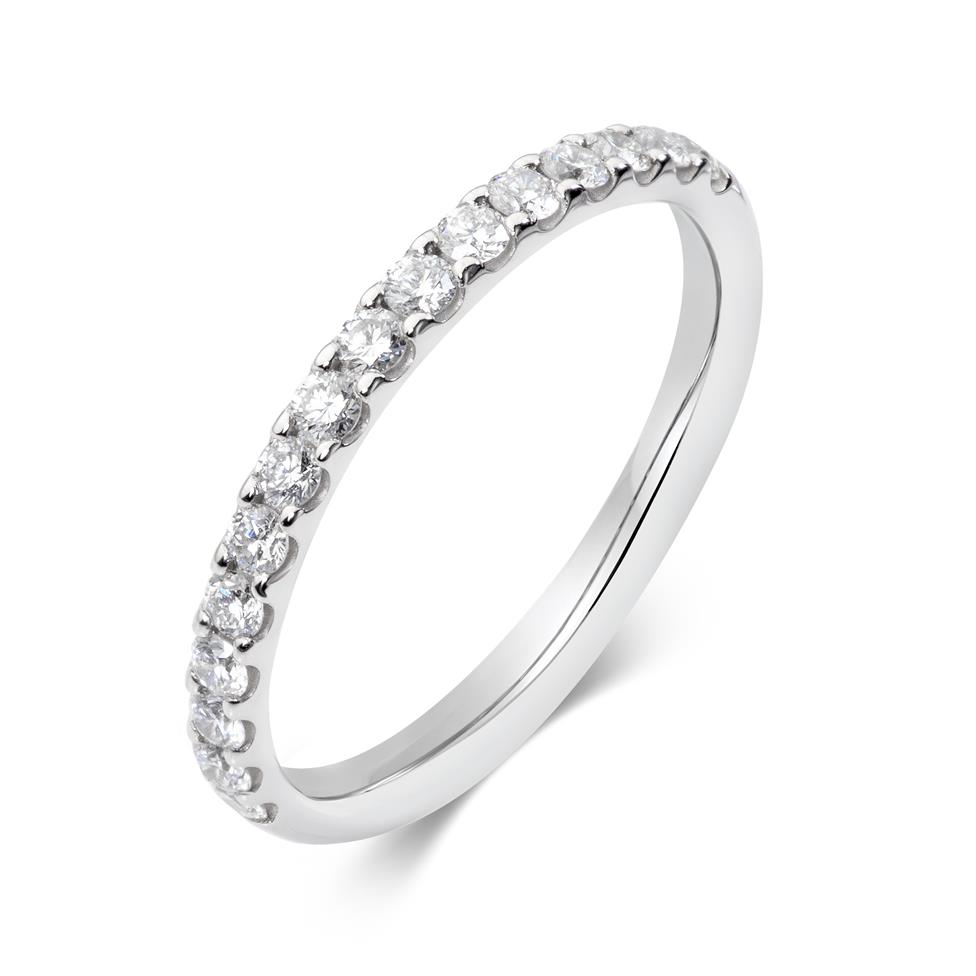 Platinum Diamond Half Eternity Ring 0.33ct Thumbnail Image 0