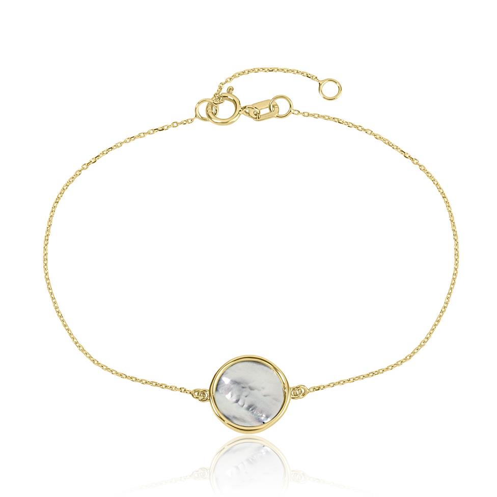 Nova 18ct Yellow Gold Mother of Pearl Bracelet Thumbnail Image 0