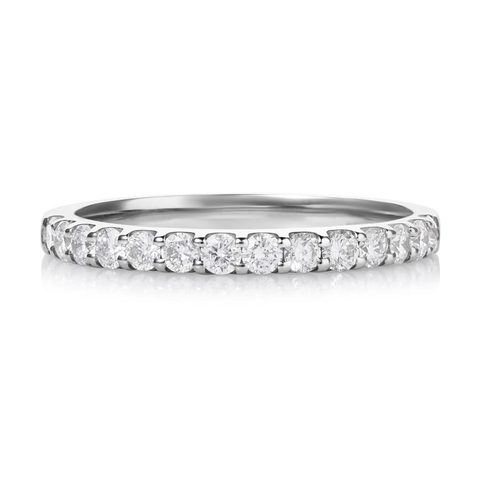 Platinum Diamond Half Eternity Ring 0.50ct Thumbnail Image 2