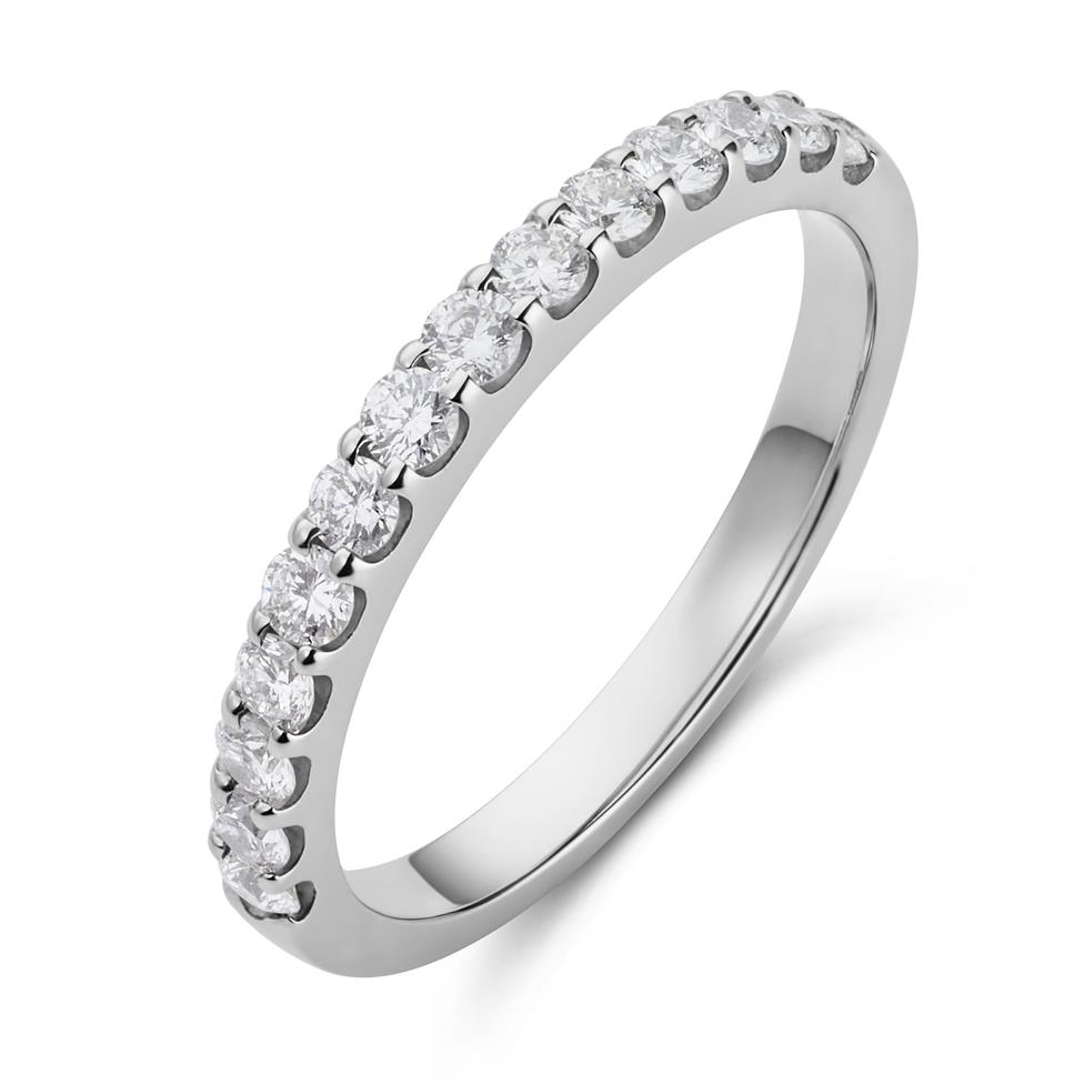 Platinum Diamond Half Eternity Ring 0.50ct Thumbnail Image 0