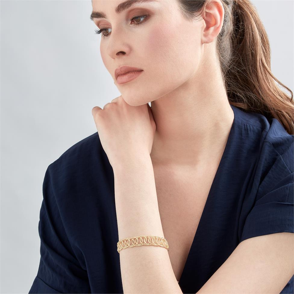 18ct Yellow Gold Filigree Bracelet
 Thumbnail Image 2