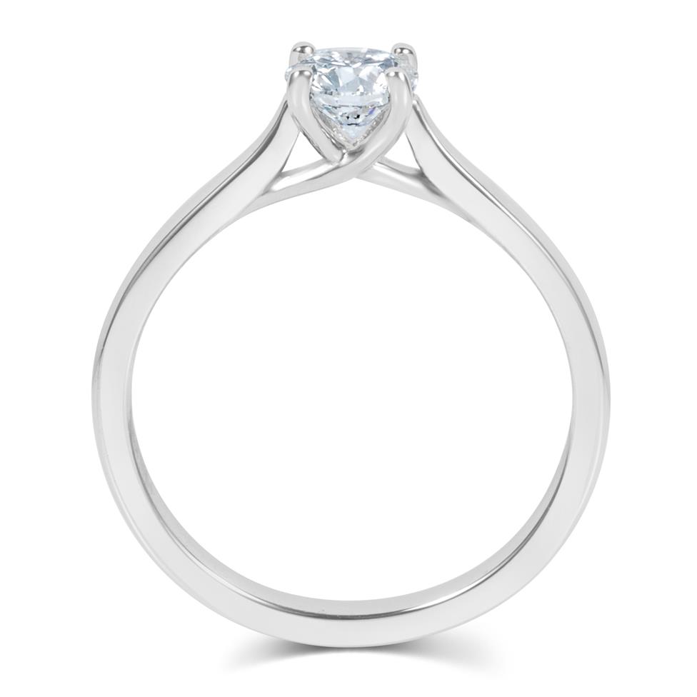 Platinum Diamond Solitaire Engagement Ring 0.60ct Thumbnail Image 2