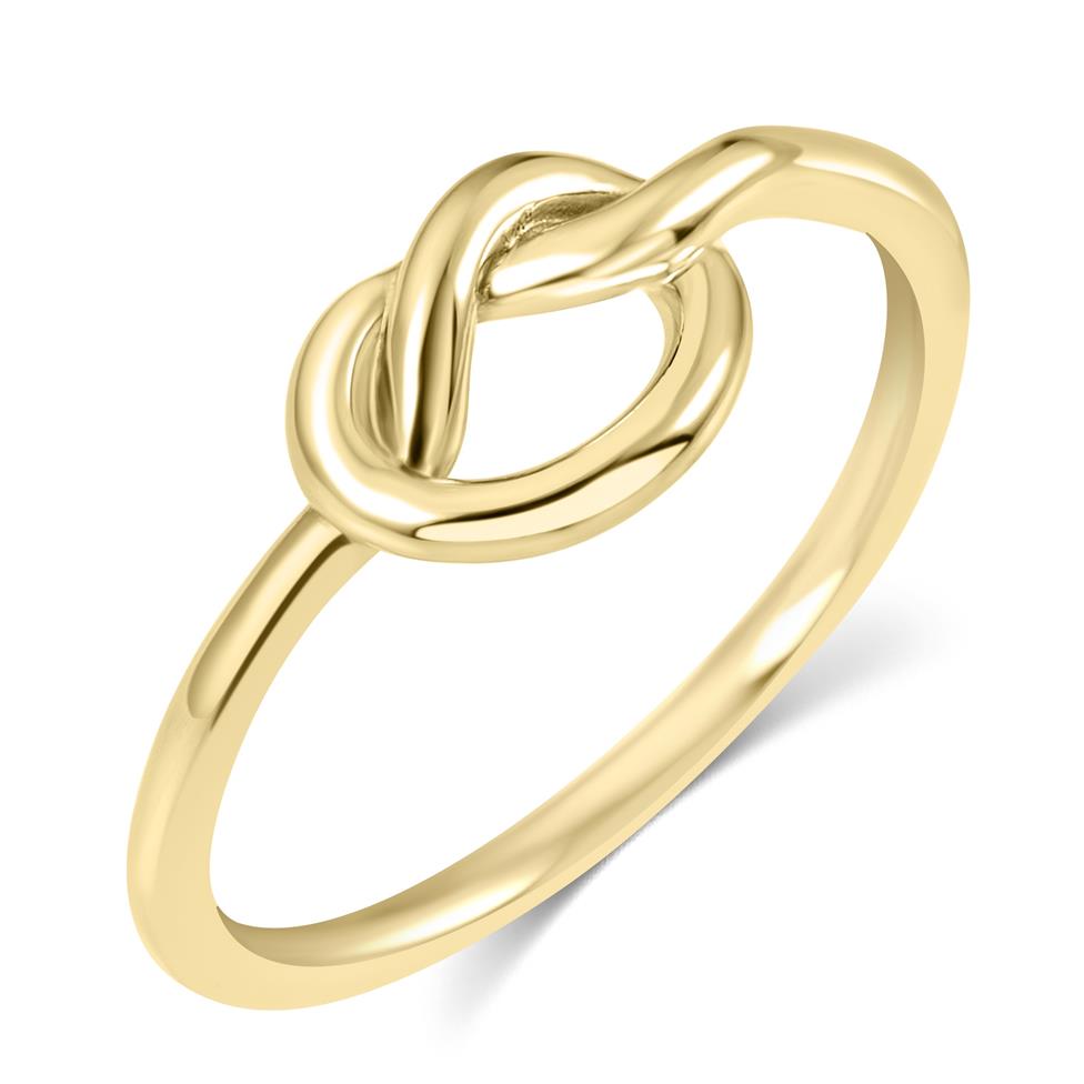 Forget Me Knot 18ct Yellow Gold Knot Design Dress Ring Thumbnail Image 0