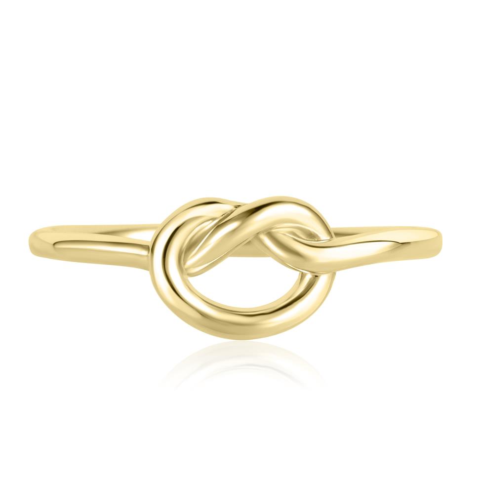 Forget Me Knot 18ct Yellow Gold Knot Design Dress Ring Thumbnail Image 1