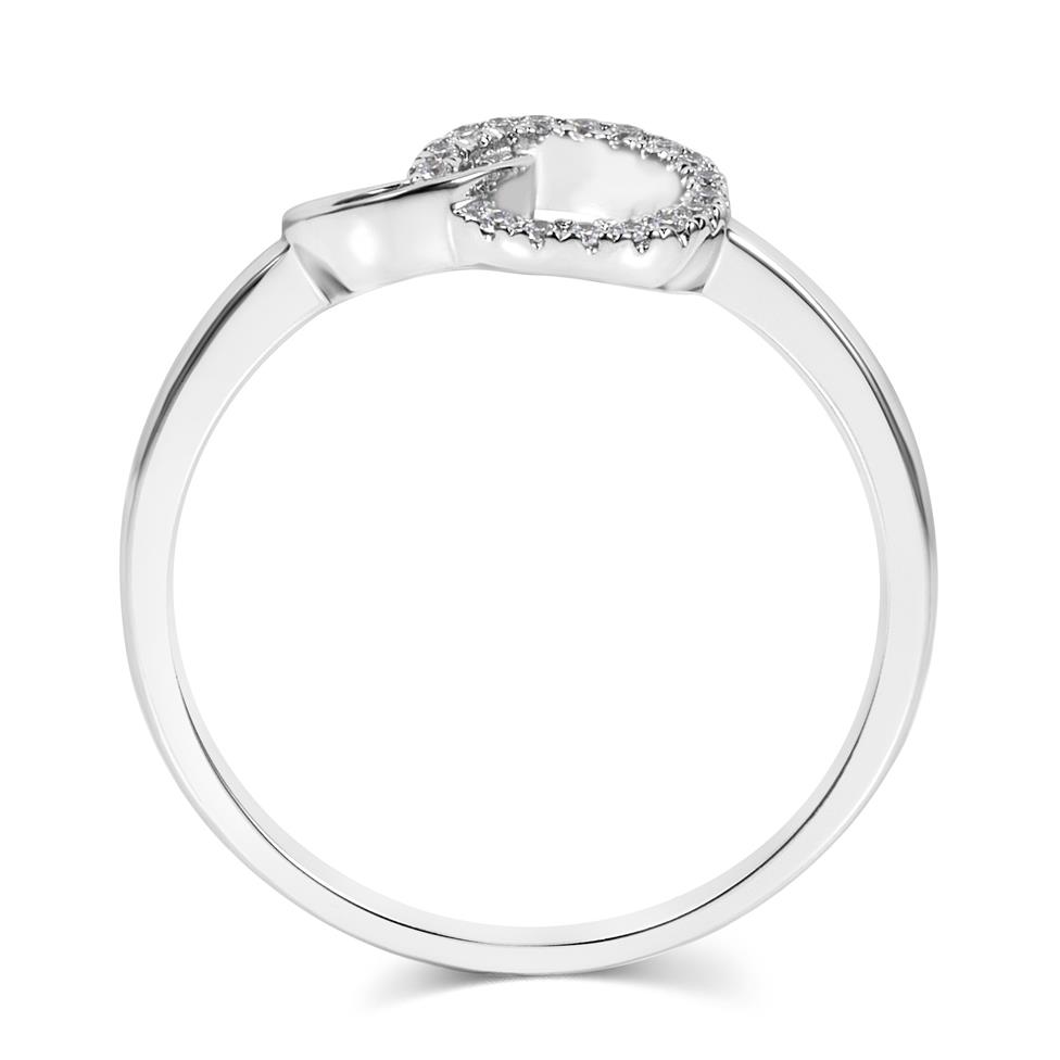 Union 18ct White Gold Diamond Dress Ring 0.06ct Thumbnail Image 3