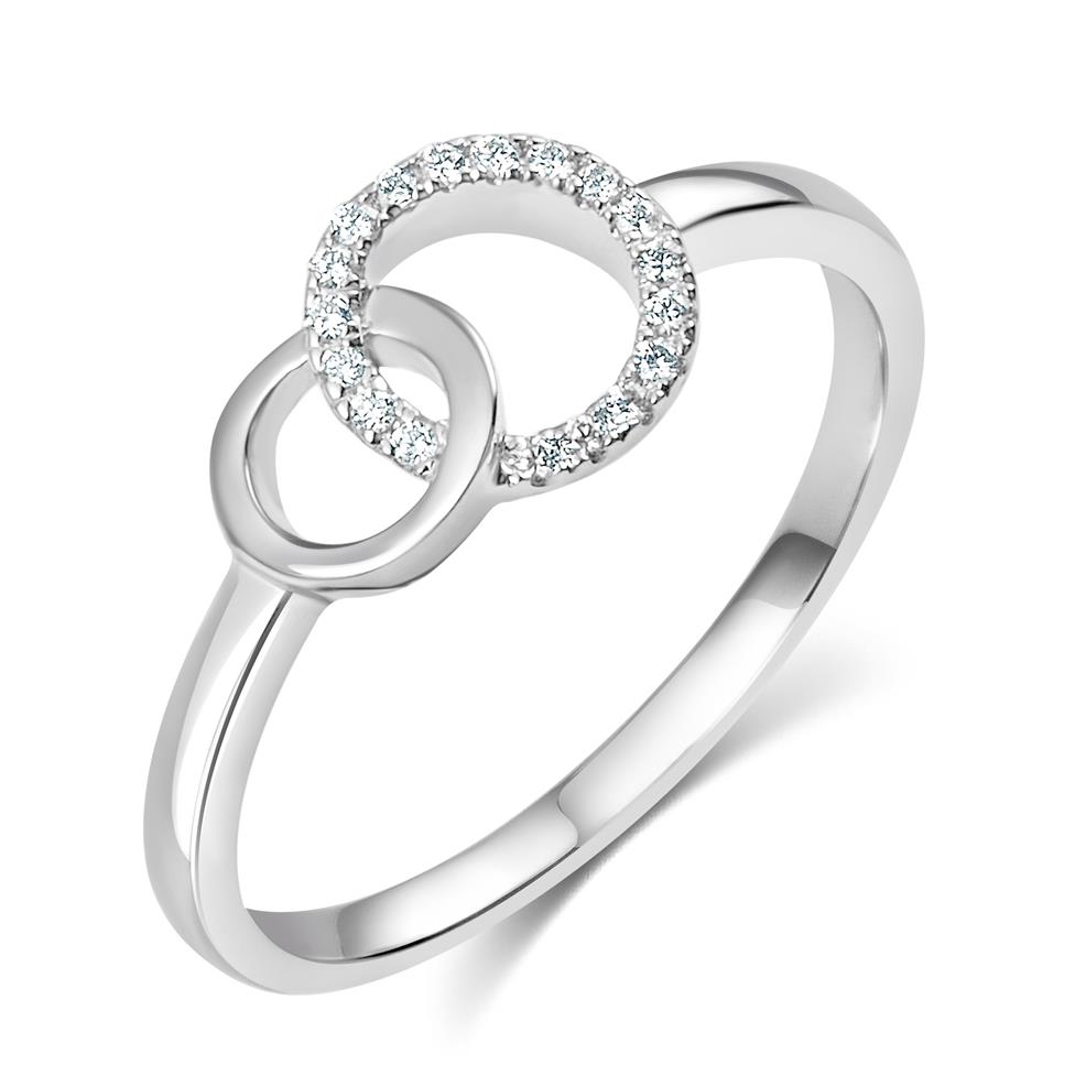 Union 18ct White Gold Diamond Dress Ring 0.06ct Thumbnail Image 0
