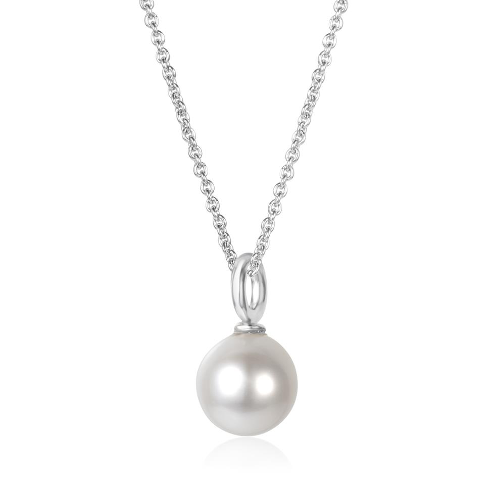 18ct White Gold Freshwater Pearl Pendant Thumbnail Image 0
