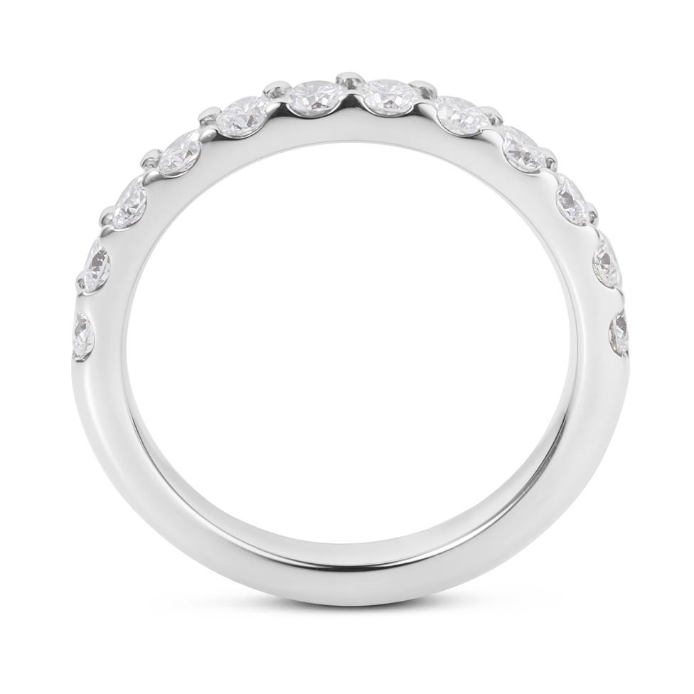 Platinum Diamond Half Eternity Ring 0.80ct Thumbnail Image 3