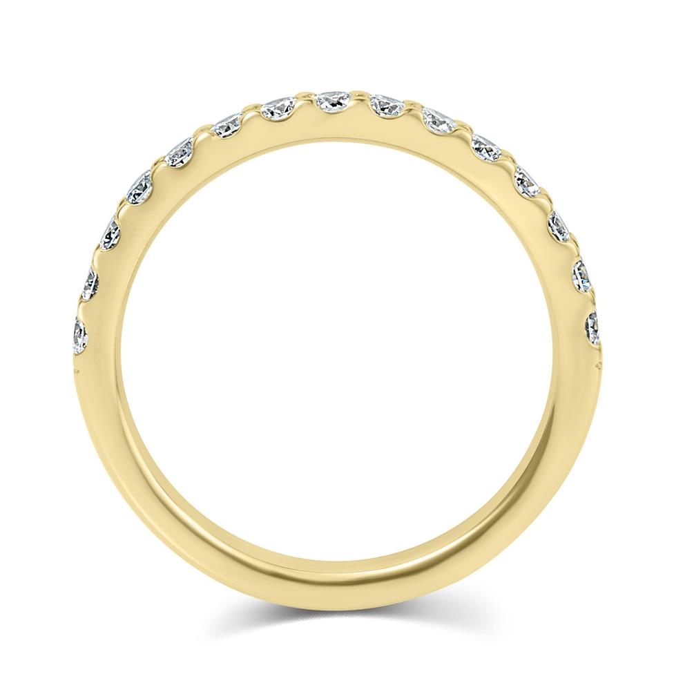 18ct Yellow Gold Diamond Half Eternity Ring 0.50ct Thumbnail Image 2