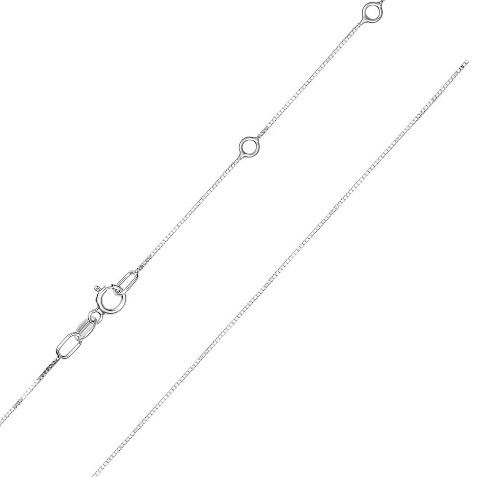 18ct White Gold Box Chain Thumbnail Image 0
