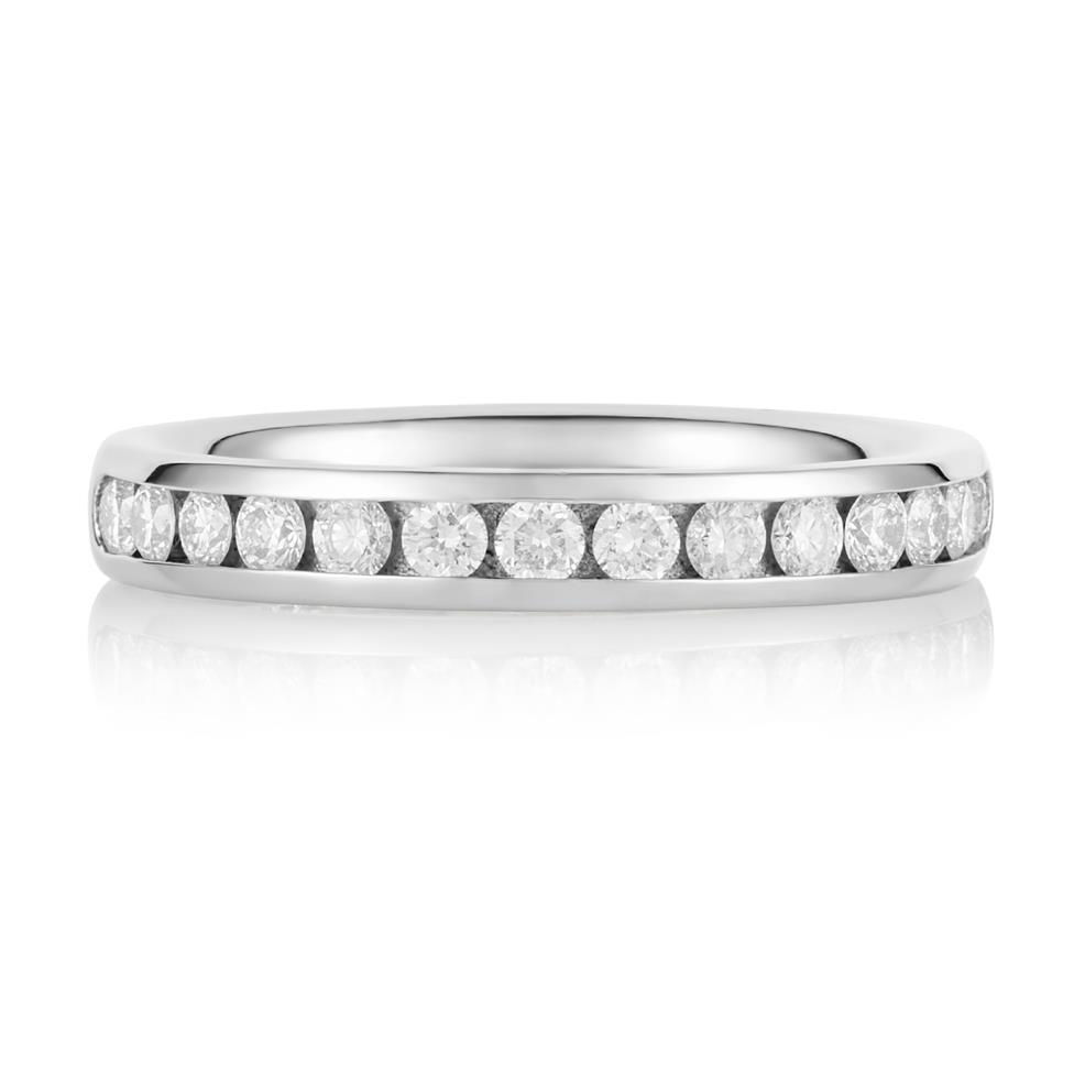Platinum Diamond Half Eternity Ring 0.45ct Thumbnail Image 1