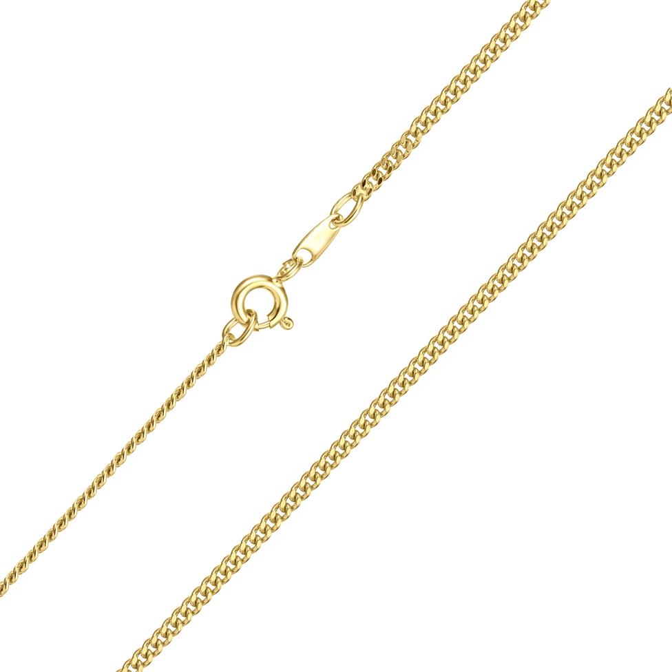 18ct Yellow Gold Heavy Curb Chain 50cm Thumbnail Image 0