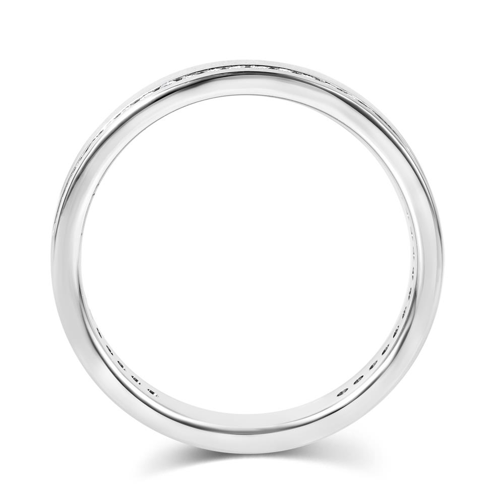 Platinum Diamond Set Wedding Ring 0.25ct Thumbnail Image 2