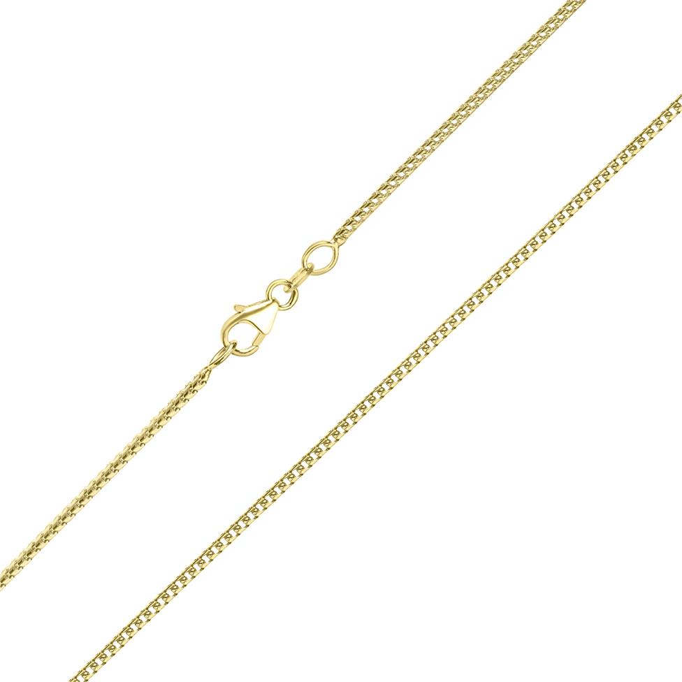 18ct Yellow Gold Medium Curb Chain 60cm Thumbnail Image 0