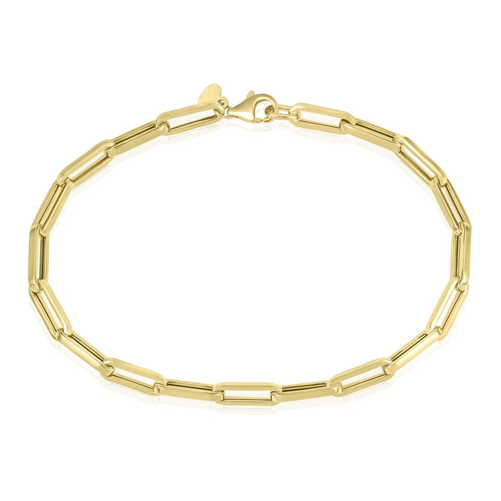 18ct Yellow Gold Paperlink Bracelet Thumbnail Image 0