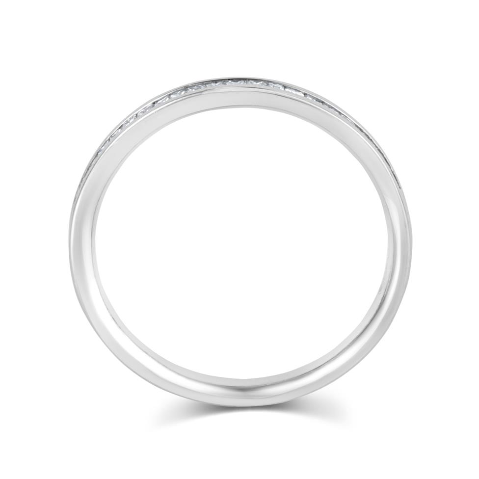 Platinum Princess Cut Diamond Channel Set Eternity Ring 0.25ct Thumbnail Image 2