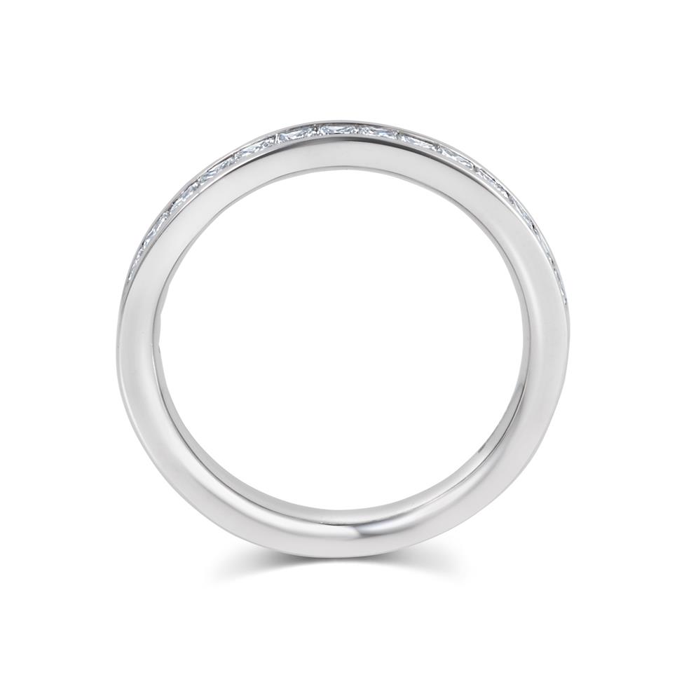 Platinum Princess Cut Diamond Channel Set Eternity Ring 0.75ct Thumbnail Image 2