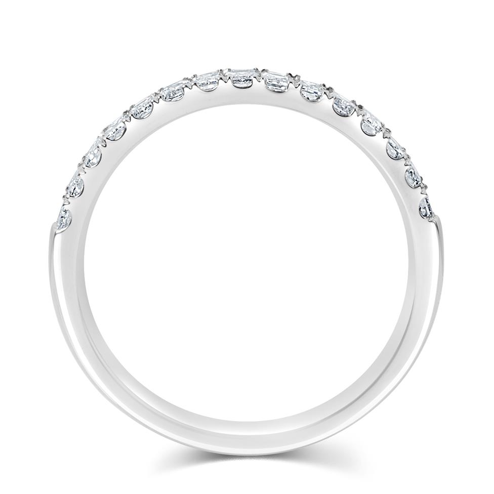Platinum Diamond Half Eternity Ring 0.65ct  Thumbnail Image 2