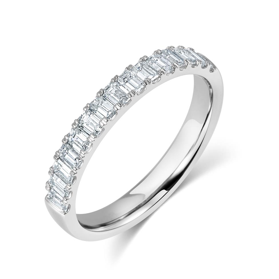 Platinum Diamond Half Eternity Ring 0.65ct  Thumbnail Image 0