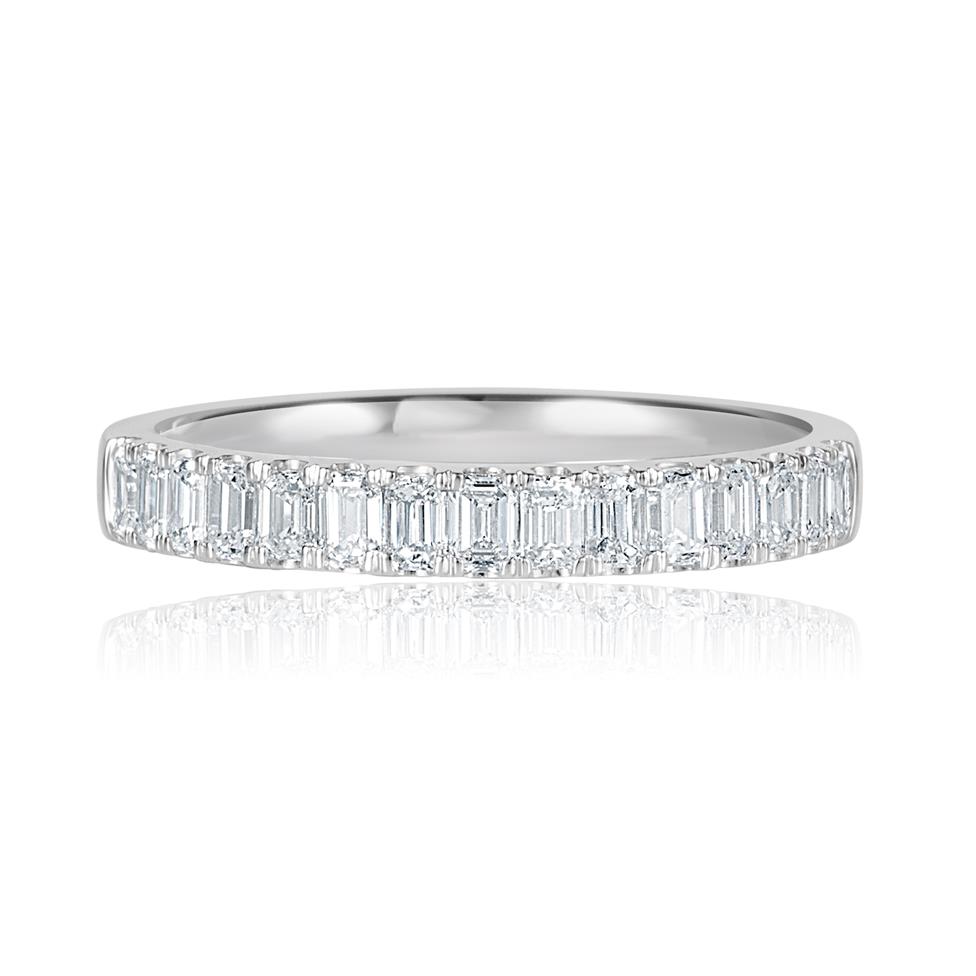 Platinum Diamond Half Eternity Ring 0.65ct  Thumbnail Image 1