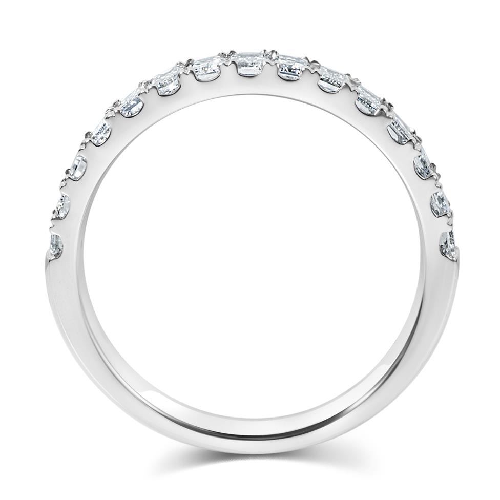 Platinum Diamond Half Eternity Ring 0.95ct Thumbnail Image 3