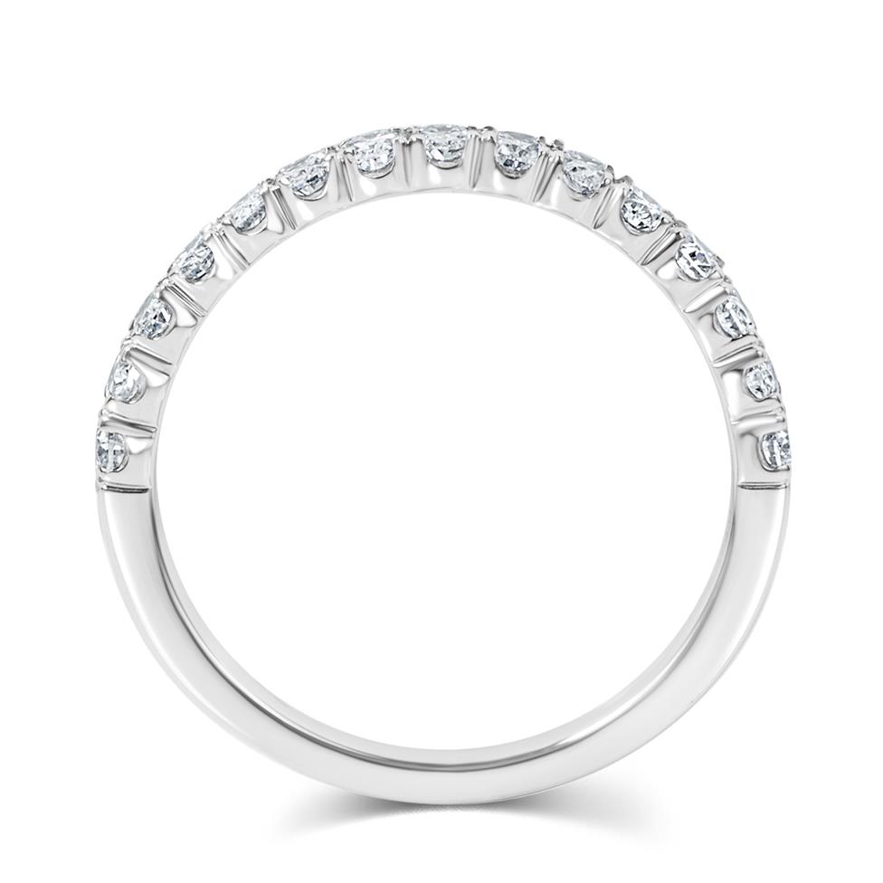 Platinum Diamond Half Eternity Ring 0.65ct  Thumbnail Image 3