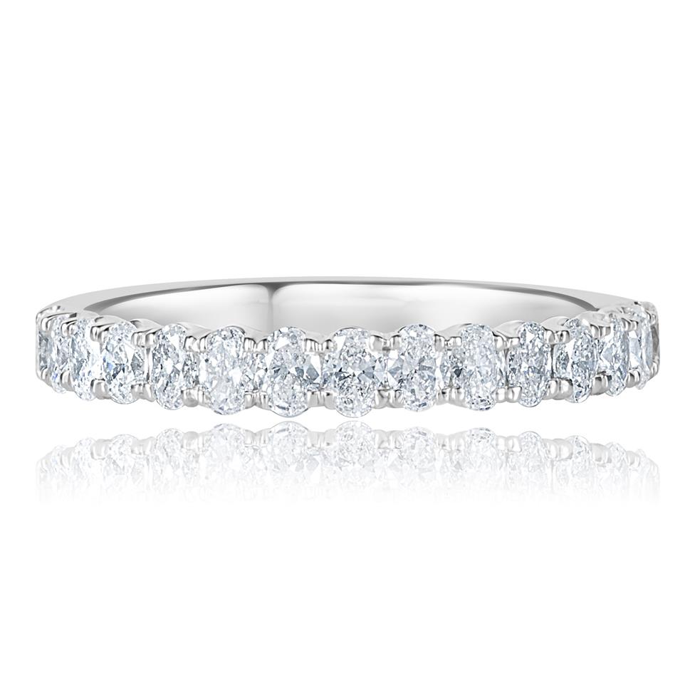 Platinum Diamond Half Eternity Ring 0.65ct  Thumbnail Image 2