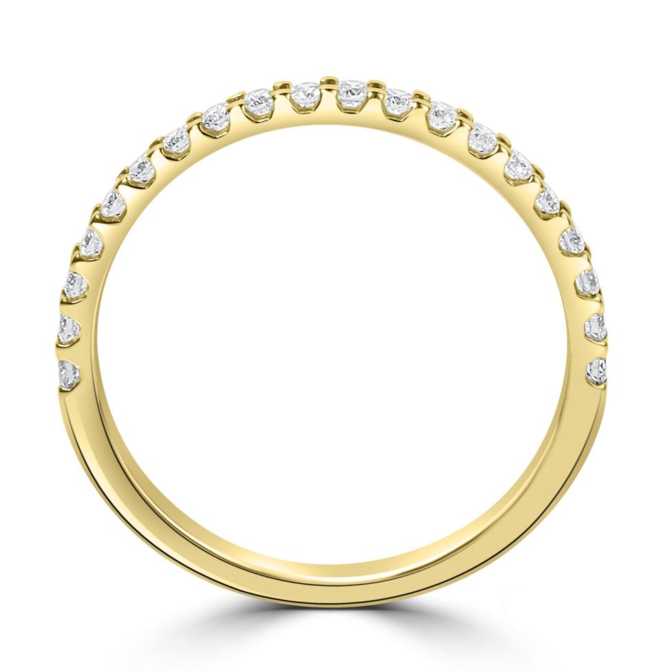 18ct Yellow Gold Diamond Half Eternity Ring 0.25ct Thumbnail Image 2