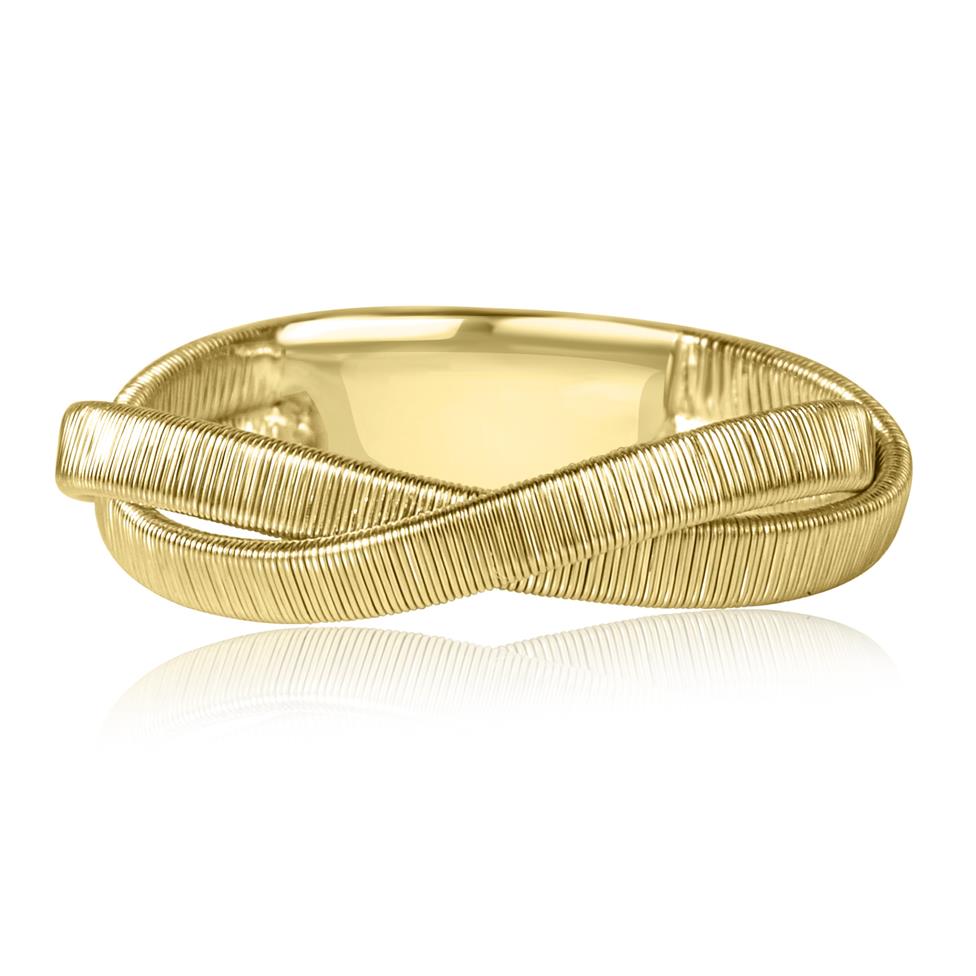 Sahara 18ct Yellow Gold Woven Gold Ring Thumbnail Image 2