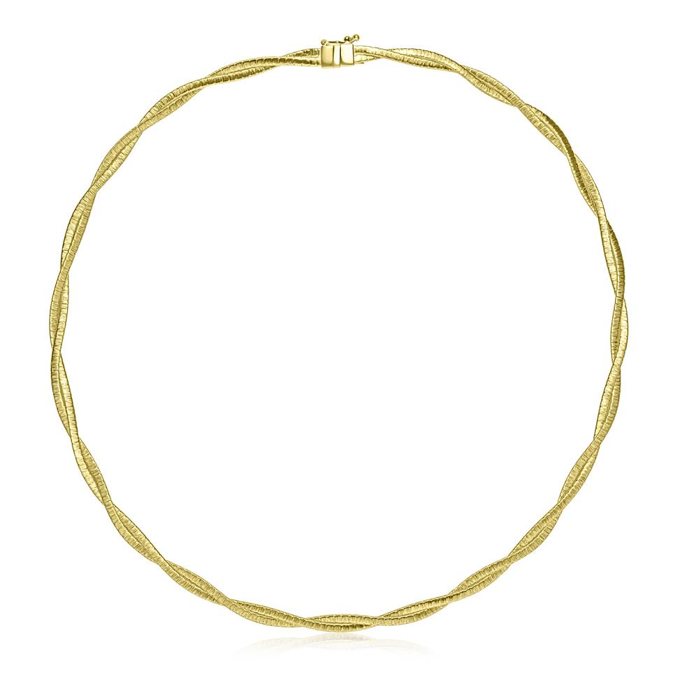 Sahara 18ct Yellow Gold Woven Gold Necklace Thumbnail Image 0