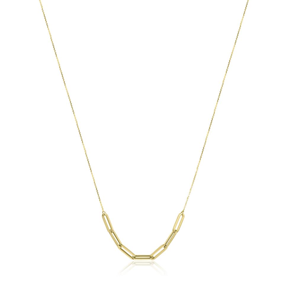 18ct Yellow Gold Paperlink Necklace Thumbnail Image 0