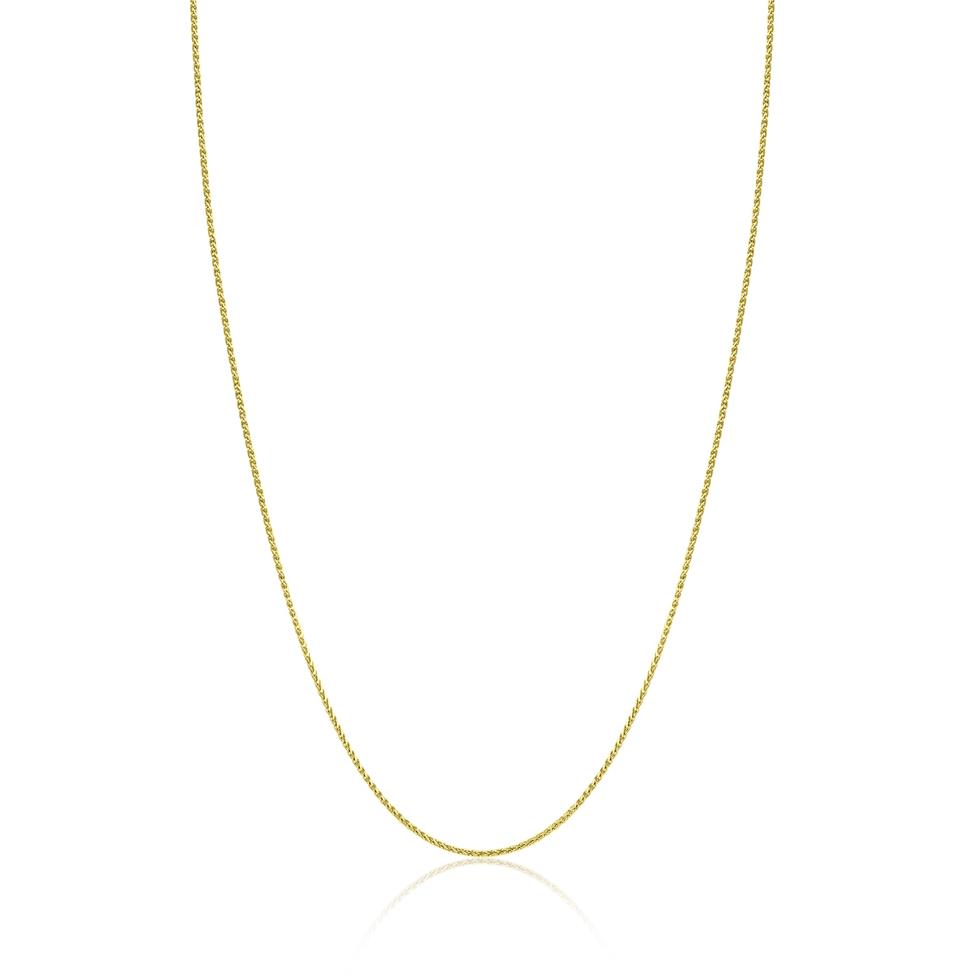 18ct Yellow Gold Wheat Chain 50cm  Thumbnail Image 1
