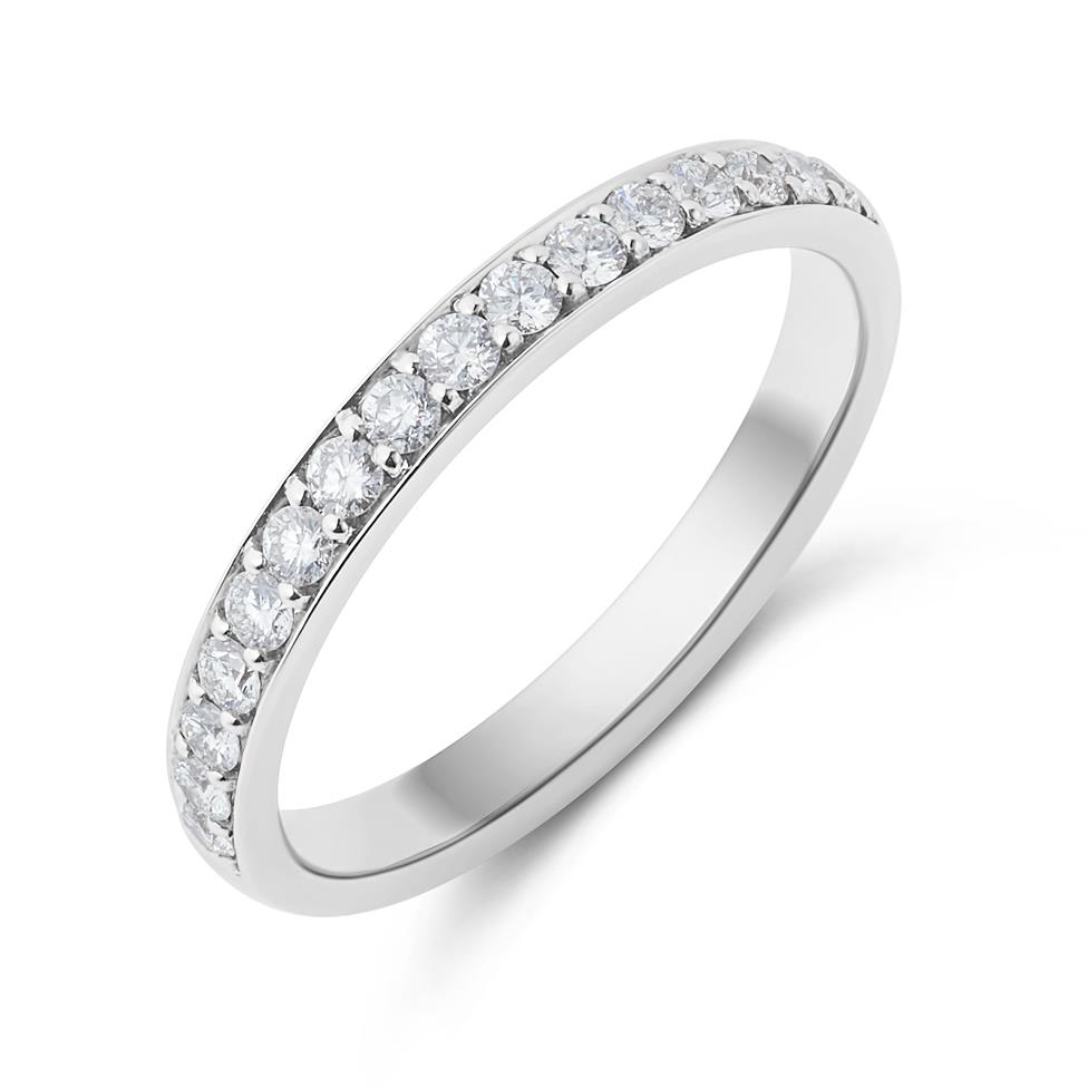 Platinum Diamond Half Eternity Ring 0.30ct Thumbnail Image 0