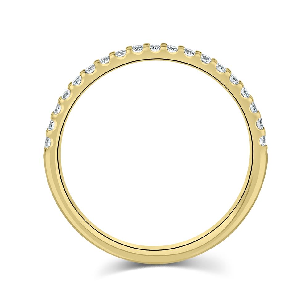 18ct Yellow Gold Diamond Half Eternity Ring 0.23ct Thumbnail Image 2