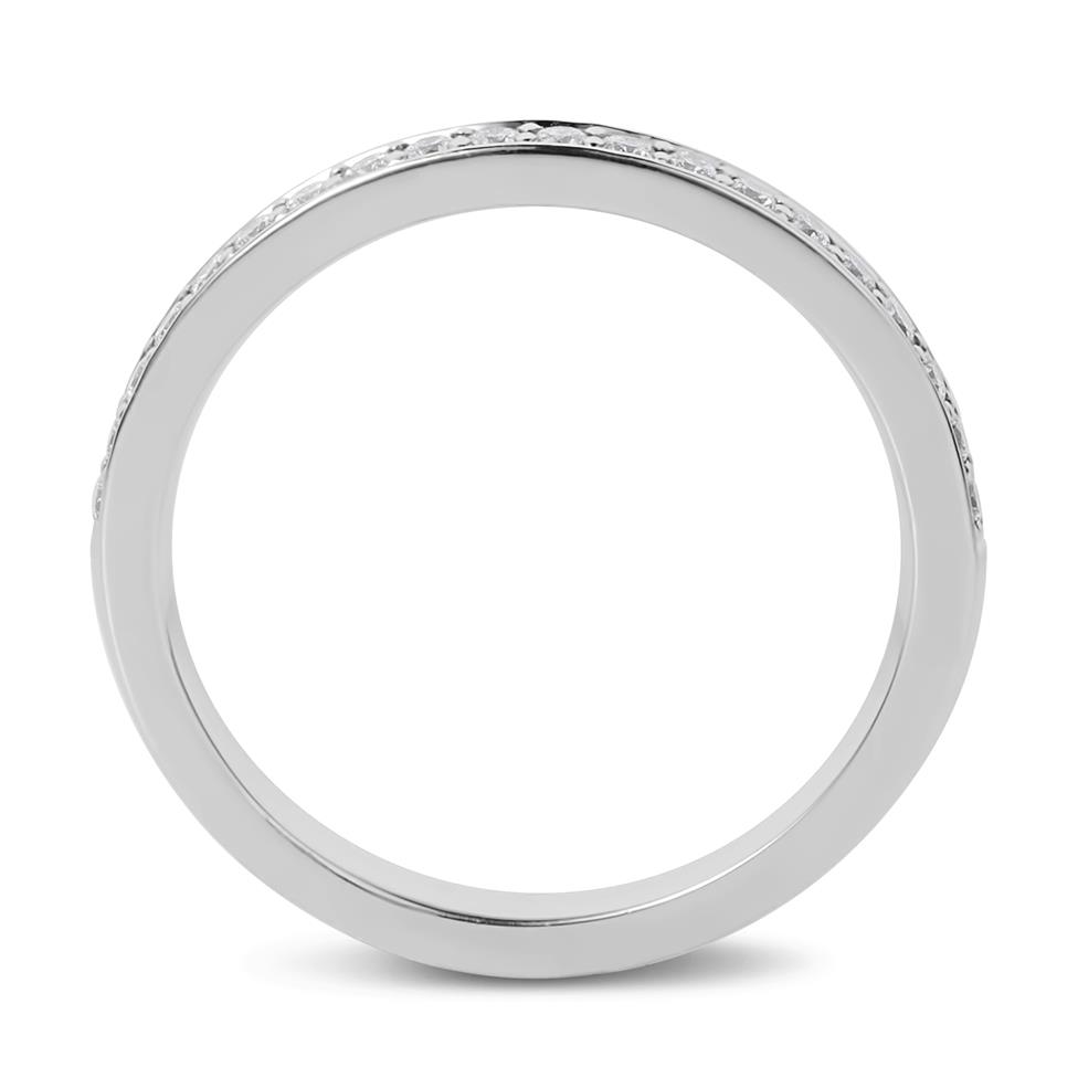 Platinum Diamond Half Eternity Ring 0.20ct Thumbnail Image 3