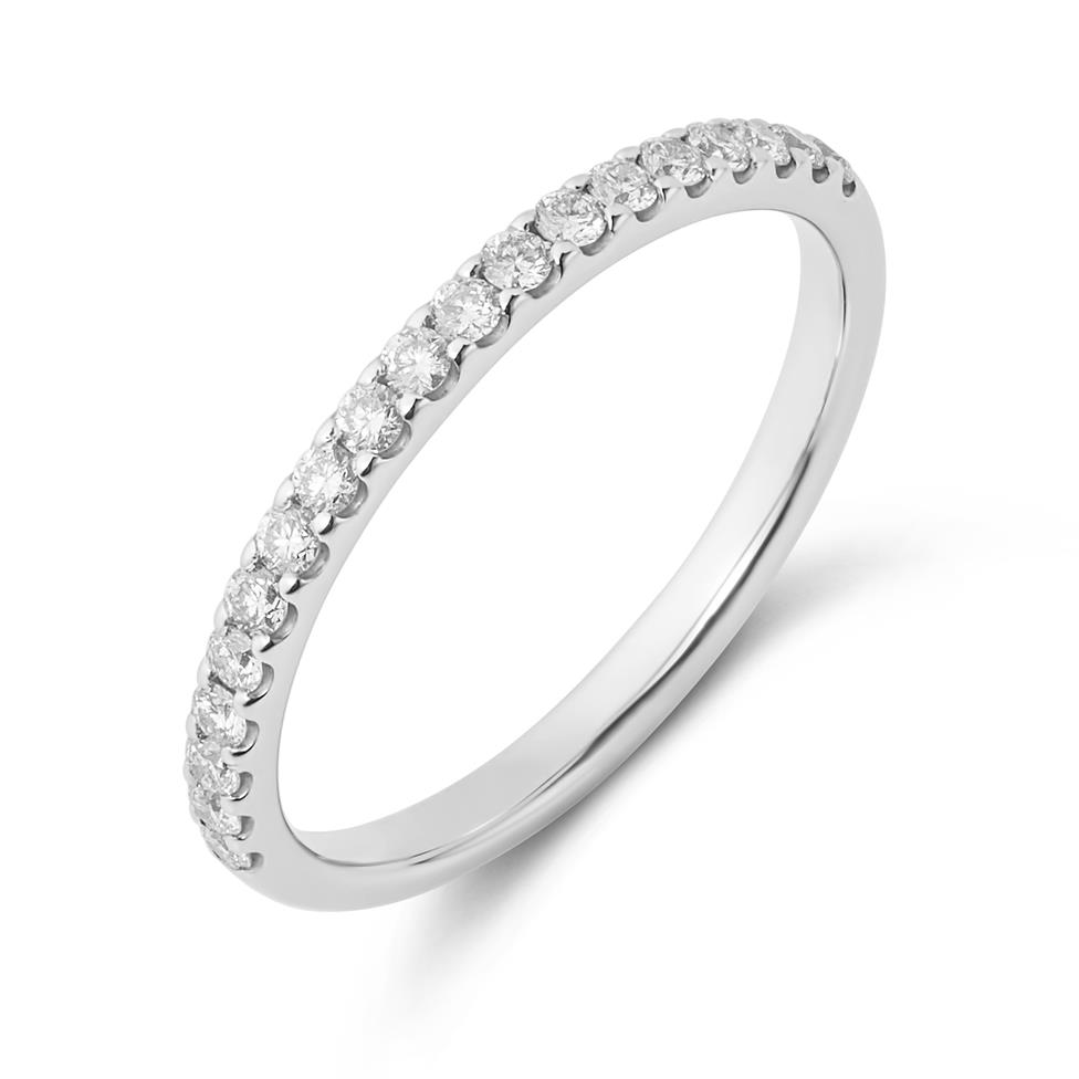 Platinum Diamond Half Eternity Ring 0.23ct Thumbnail Image 0