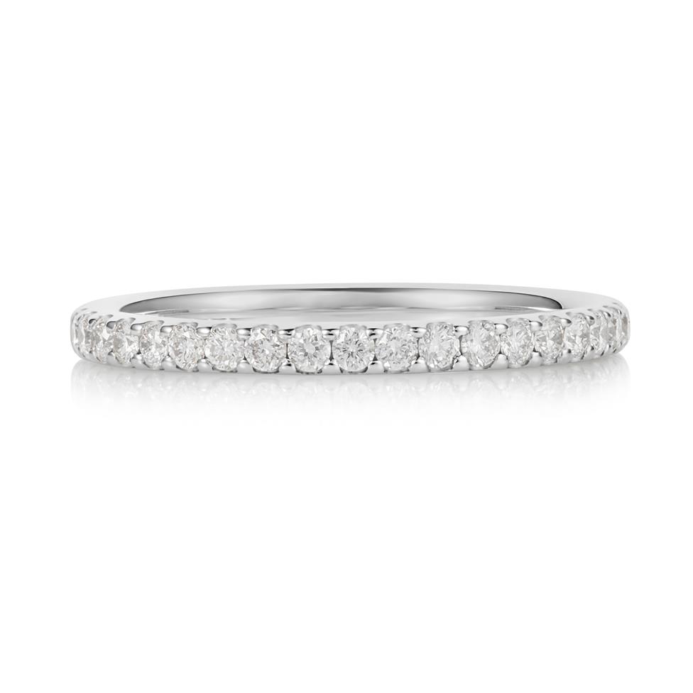Platinum Diamond Half Eternity Ring 0.23ct Thumbnail Image 2