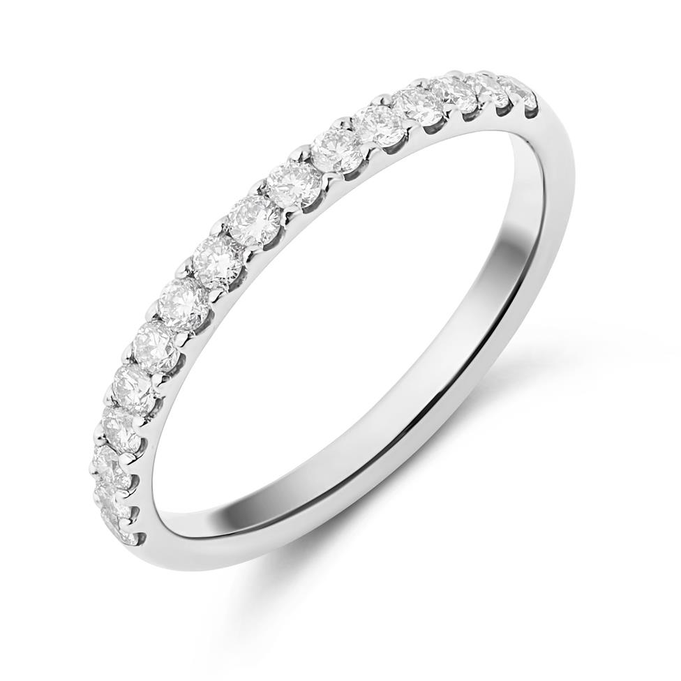Platinum Diamond Half Eternity Ring 0.33ct Thumbnail Image 0