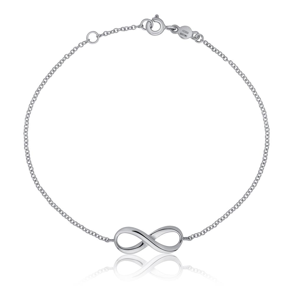 Infinity 18ct White Gold Bracelet
 Thumbnail Image 0