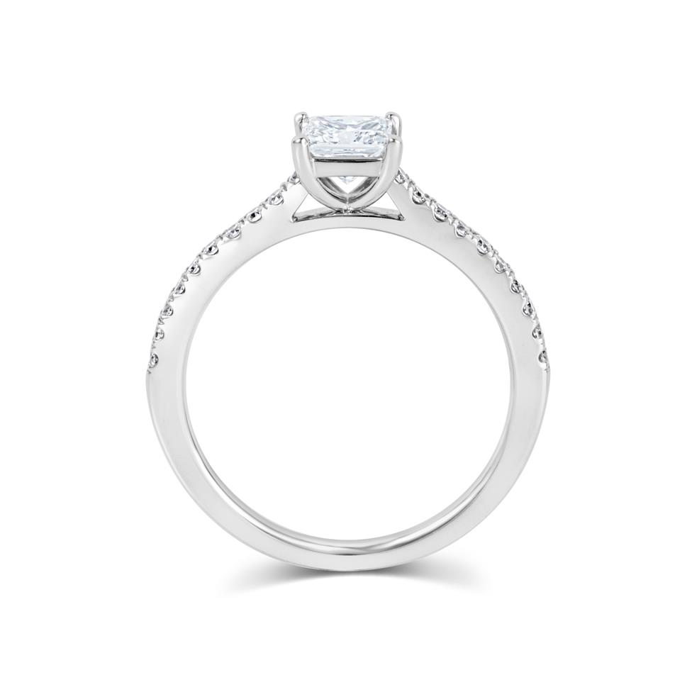 Platinum Princess Cut Diamond Solitaire Engagement Ring 0.75ct Thumbnail Image 2