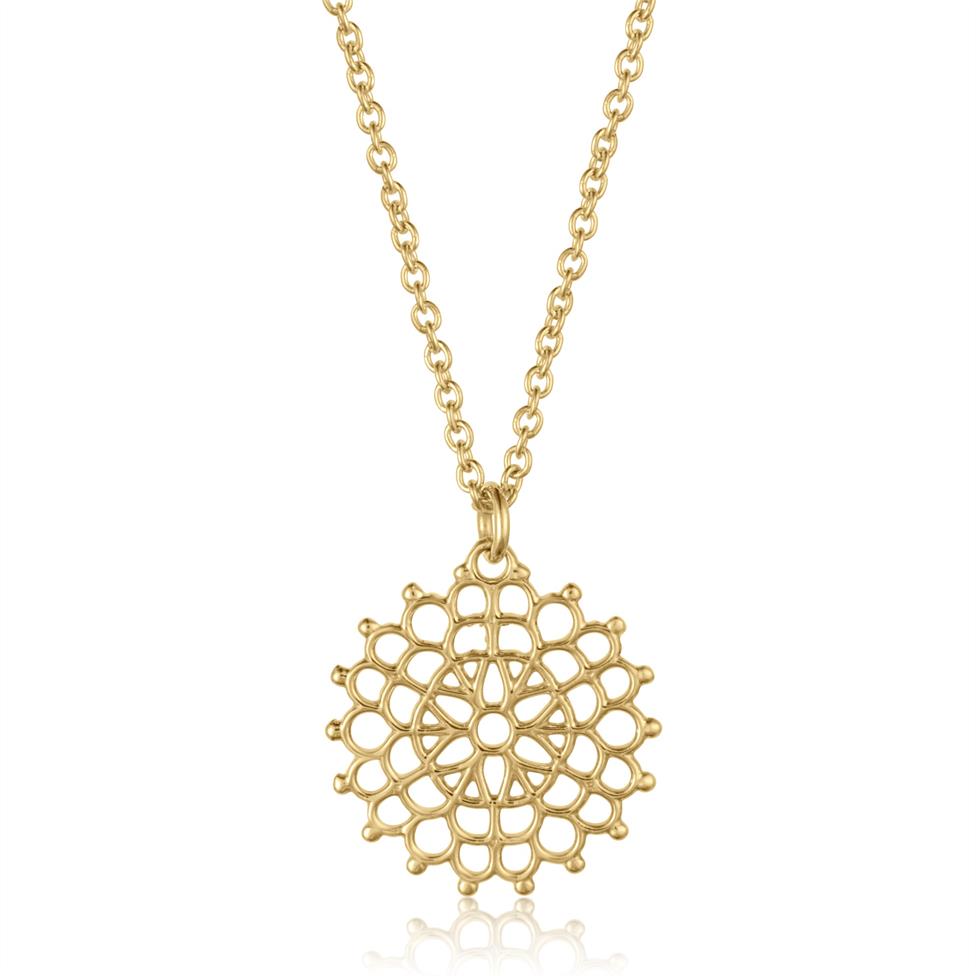 Element 18ct Yellow Gold Necklace 13.5mm Thumbnail Image 0