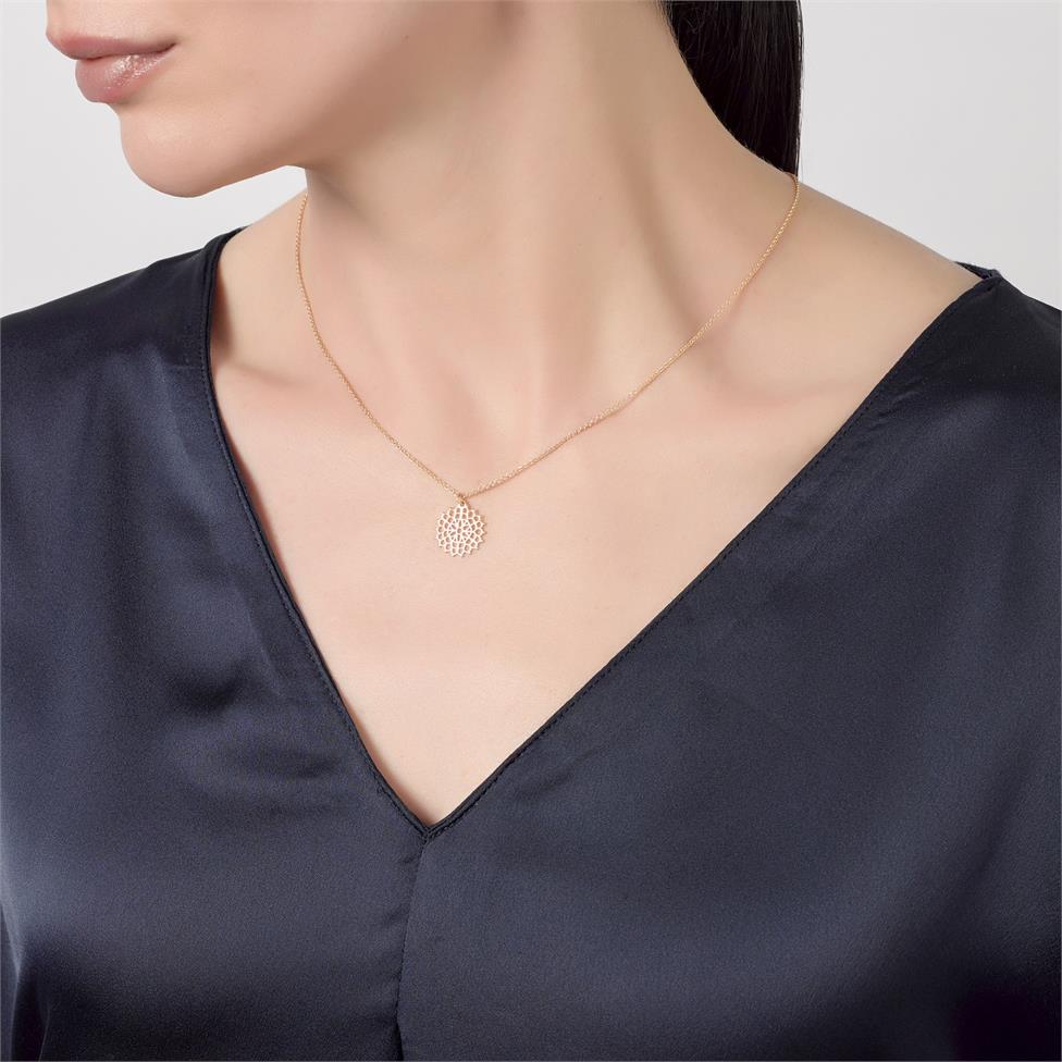 Element 18ct Yellow Gold Necklace 13.5mm Thumbnail Image 1