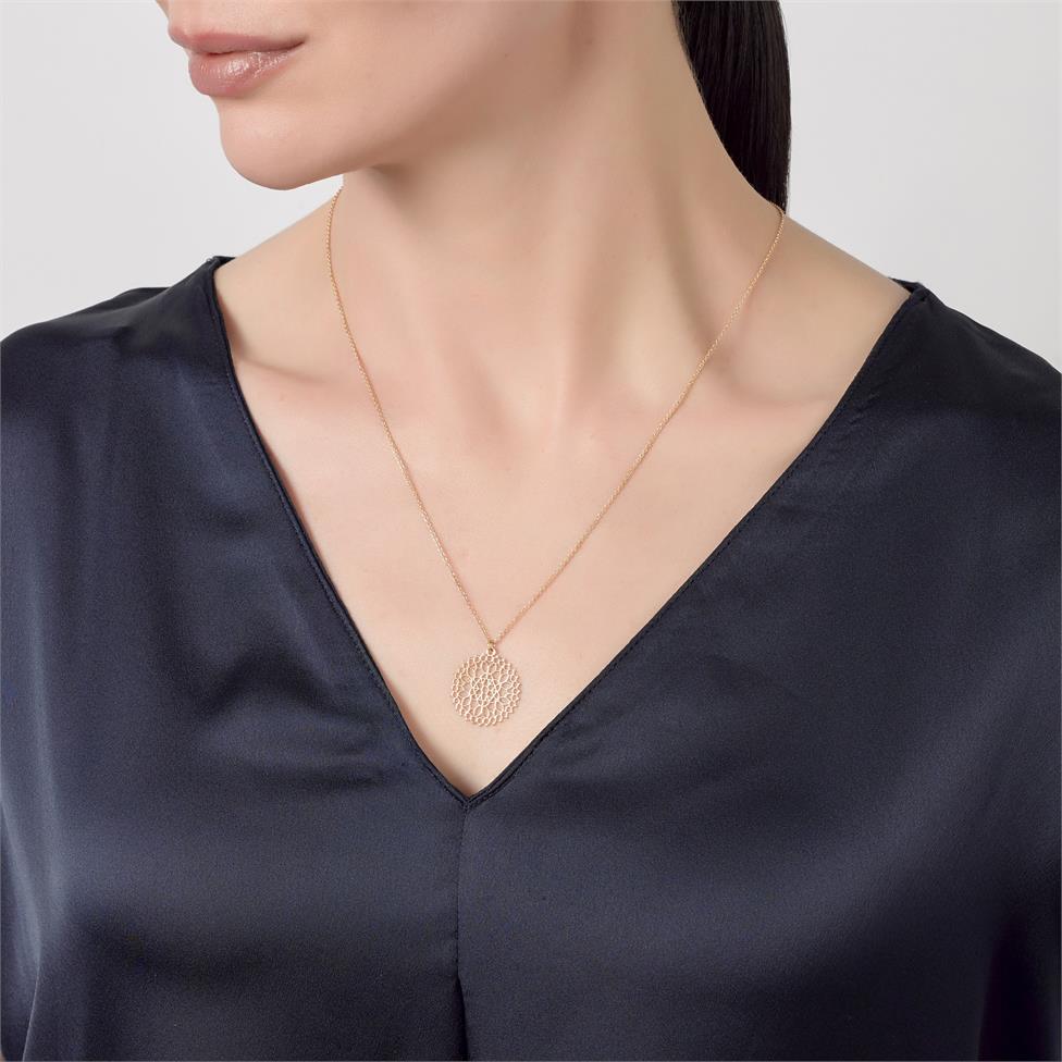Element 18ct Yellow Gold Necklace 20.5mm Thumbnail Image 1