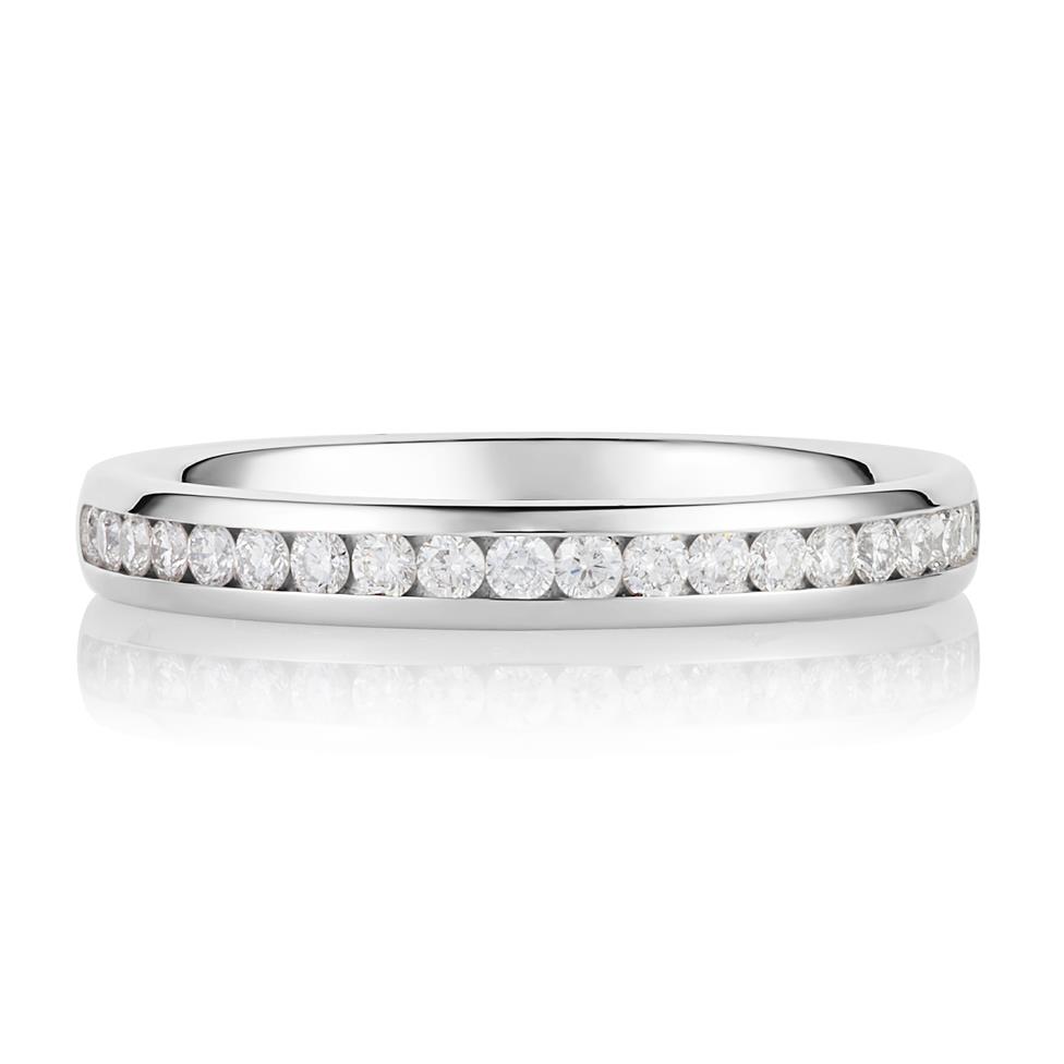 Platinum Diamond Half Eternity Ring 0.23ct Thumbnail Image 1
