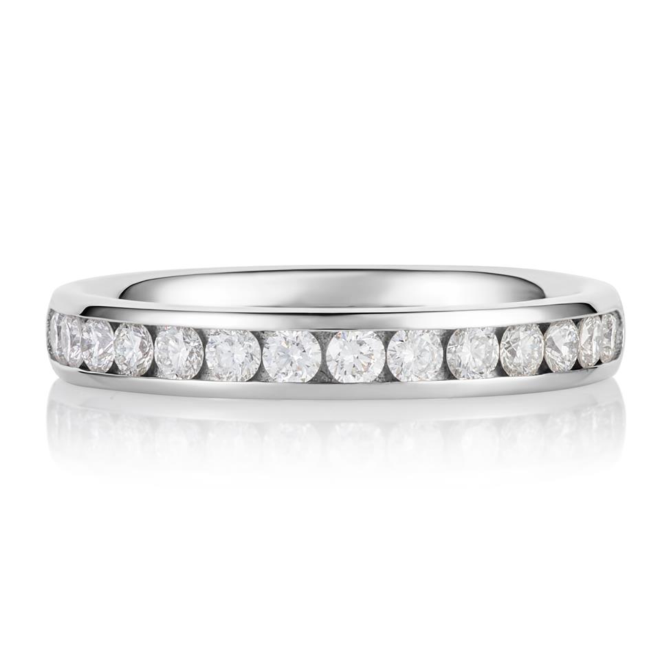 Platinum Diamond Half Eternity Ring 0.45ct Thumbnail Image 1