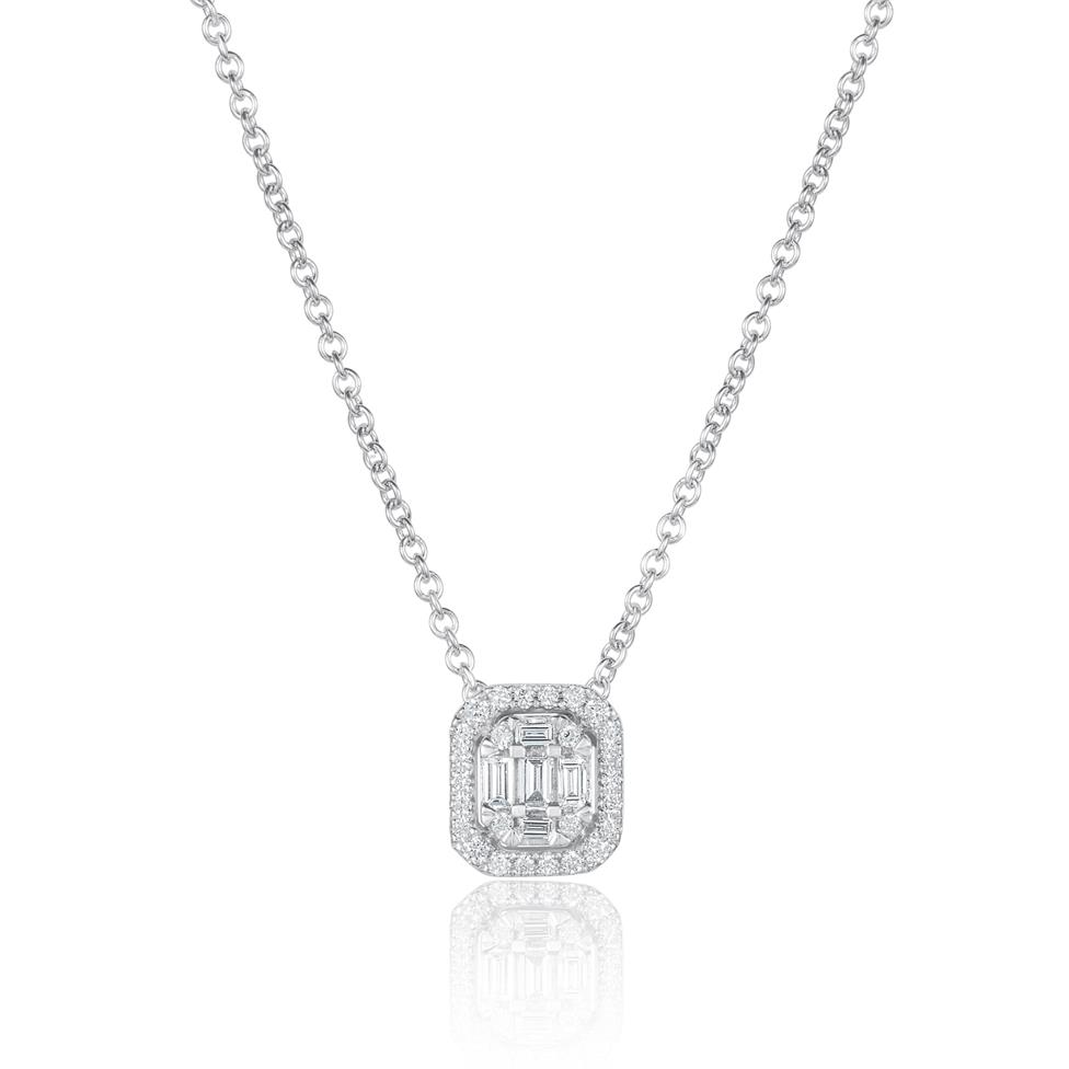 Odyssey 18ct White Gold Diamond Necklace 0.20ct Thumbnail Image 0