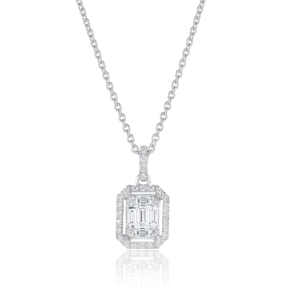 Odyssey 18ct White Gold Diamond Necklace 0.48ct Thumbnail Image 0