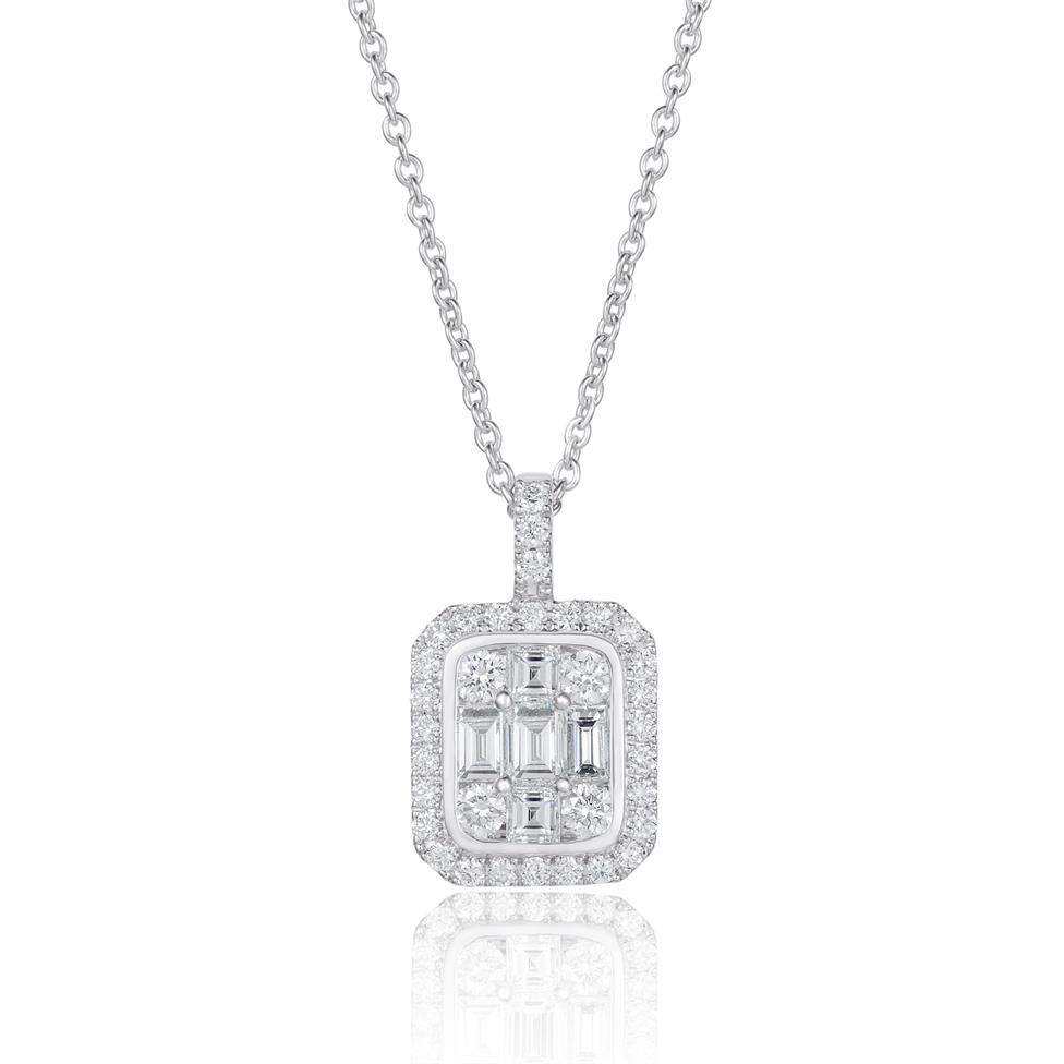 Odyssey 18ct White Gold Diamond Pendant 1.20ct Thumbnail Image 0