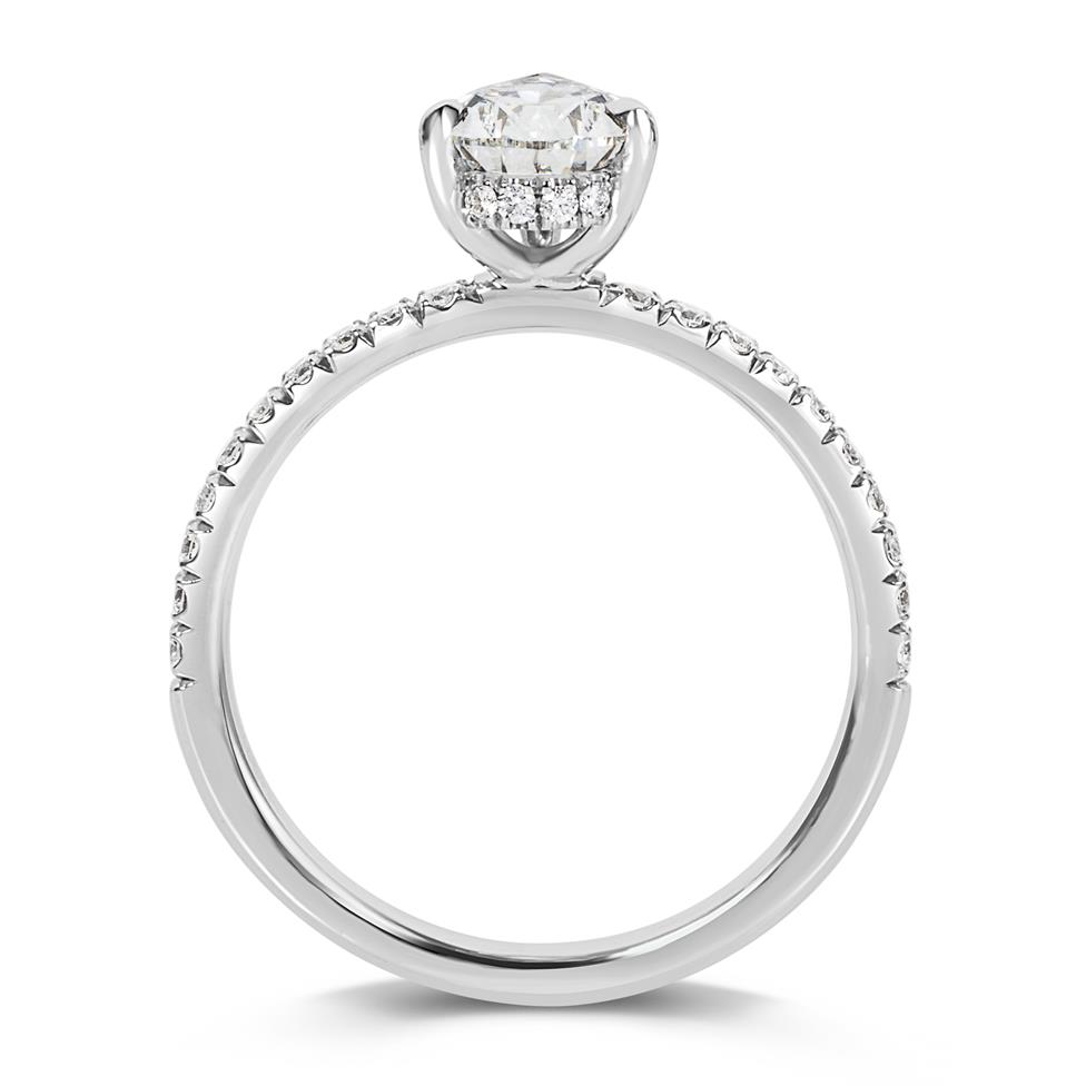 Platinum Pear Shape Diamond Ring 1.55ct Thumbnail Image 4